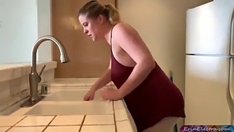 Family Affair: Step Mom And Step Son'S Intimate Moment In The Kitchen