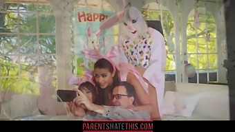 Teenage Girl And Her Uncle Engage In Intimate Act While Dressed As Easter Bunny