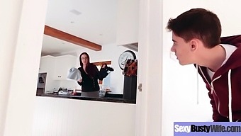 A Busty Housewife Gets Down And Dirty In Hardcore Sex Action