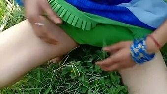 Close-Up Of A Desi Woman'S Intimate Moments