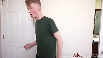 Husband Joins In As Wife Seduces And Fucks Young Neighbor
