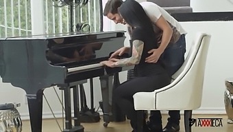 Jack Escobar Seduces His Piano-Playing Student Katrina Jade In A Steamy Session