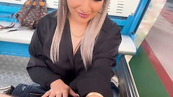 Pov Public Sex With A Blowjob And Fucking On A Cable Car