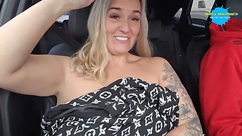 Public Striptease In A Parked Car