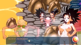 Kame Paradise 3 Part 3 Uncensored In English - Saiyans With Big Natural Tits And Bulma