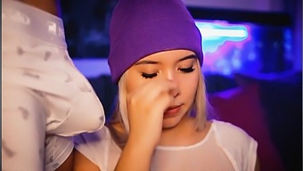 A Stunning Blonde From Colombia Desires To Pleasure Her Partner'S Penis In Your Presence