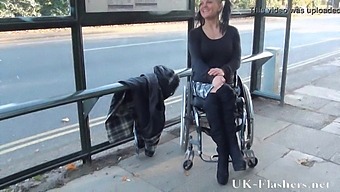 A Disabled Pornstar'S Daring Public Display Of Nudity