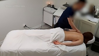 A Young Brunette Waitress Receives An Unexpected Sensual Massage From A Spa Customer